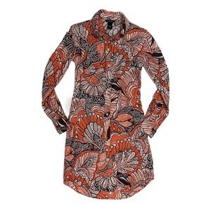 Paisley Linen Dress (sz 4)